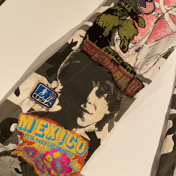 One of a kind Lexa Vonn camo patchwork cargo pants - Picture 11 of 12